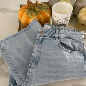 Dynamite Heidi wide leg high waist jeans.